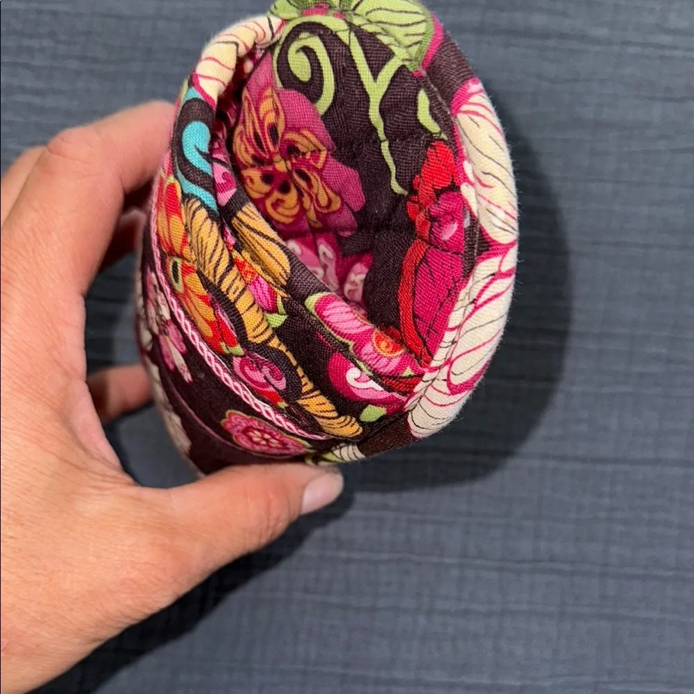 Vera Bradley Pink and Brown Double Soft Floral Phone Cover EUC